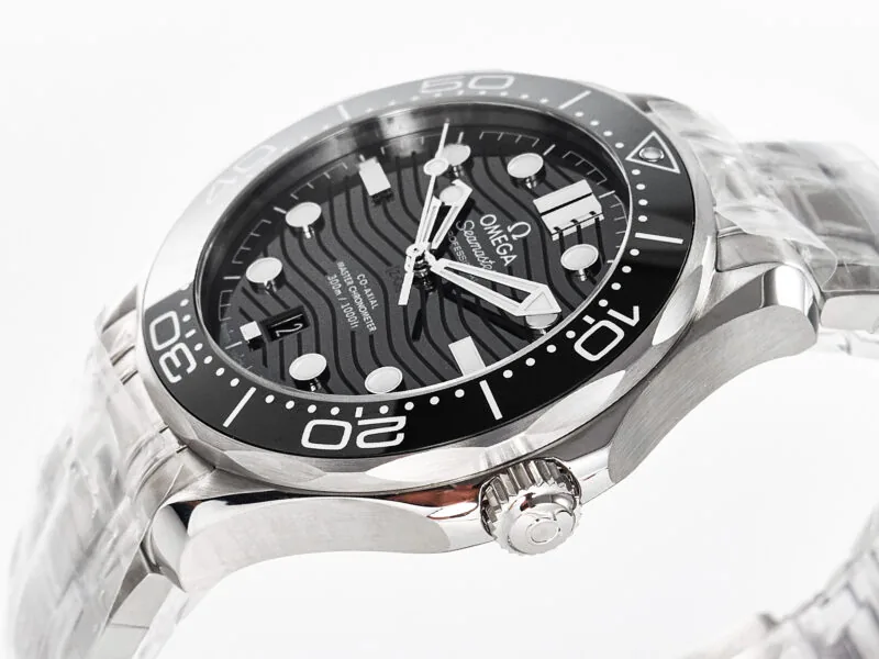 Seamaster Diver 300M VSF 1:1 Best Edition cerámica negra esfera negra con brazalete SS A8800 V2 - Imagen 6