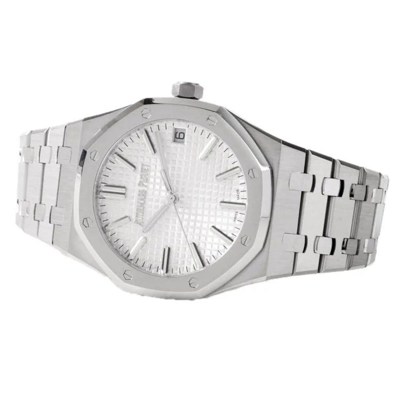 Royal Oak 15510 esfera blanca JF - Imagen 5
