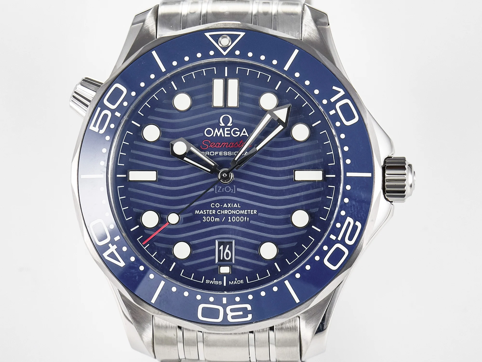 2018 Seamaster Diver 300M VSF 1:1 Best Edition Blue Ceramic Blue Dial on SS Bracelet A8800 V2