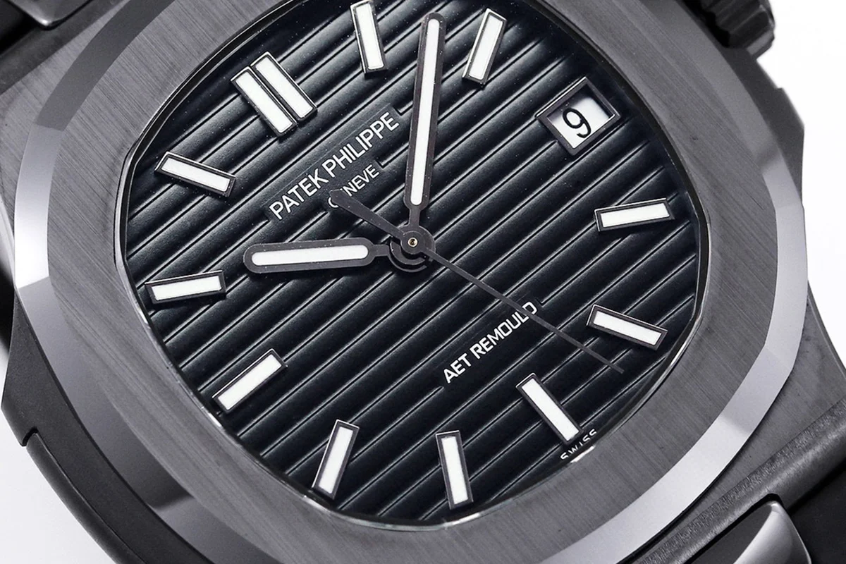 AET Nautilus 5711 Black Dial Black Ceramic