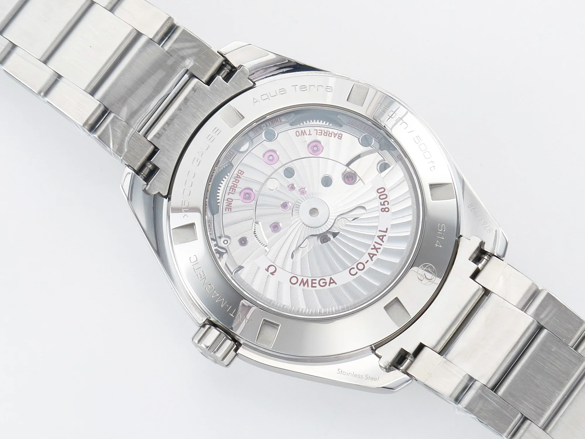 Aqua Terra 150m 41mm VSF 1:1 Best Edition White Textured Dial on SS Bracelet A8500 Super Clone