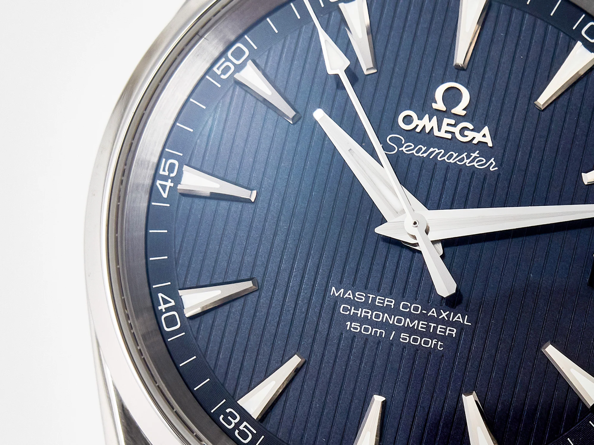 Aqua Terra 150M SS VSF 1:1 Best Edition Blue Textured Dial on SS Bracelet A8500 Super Clone