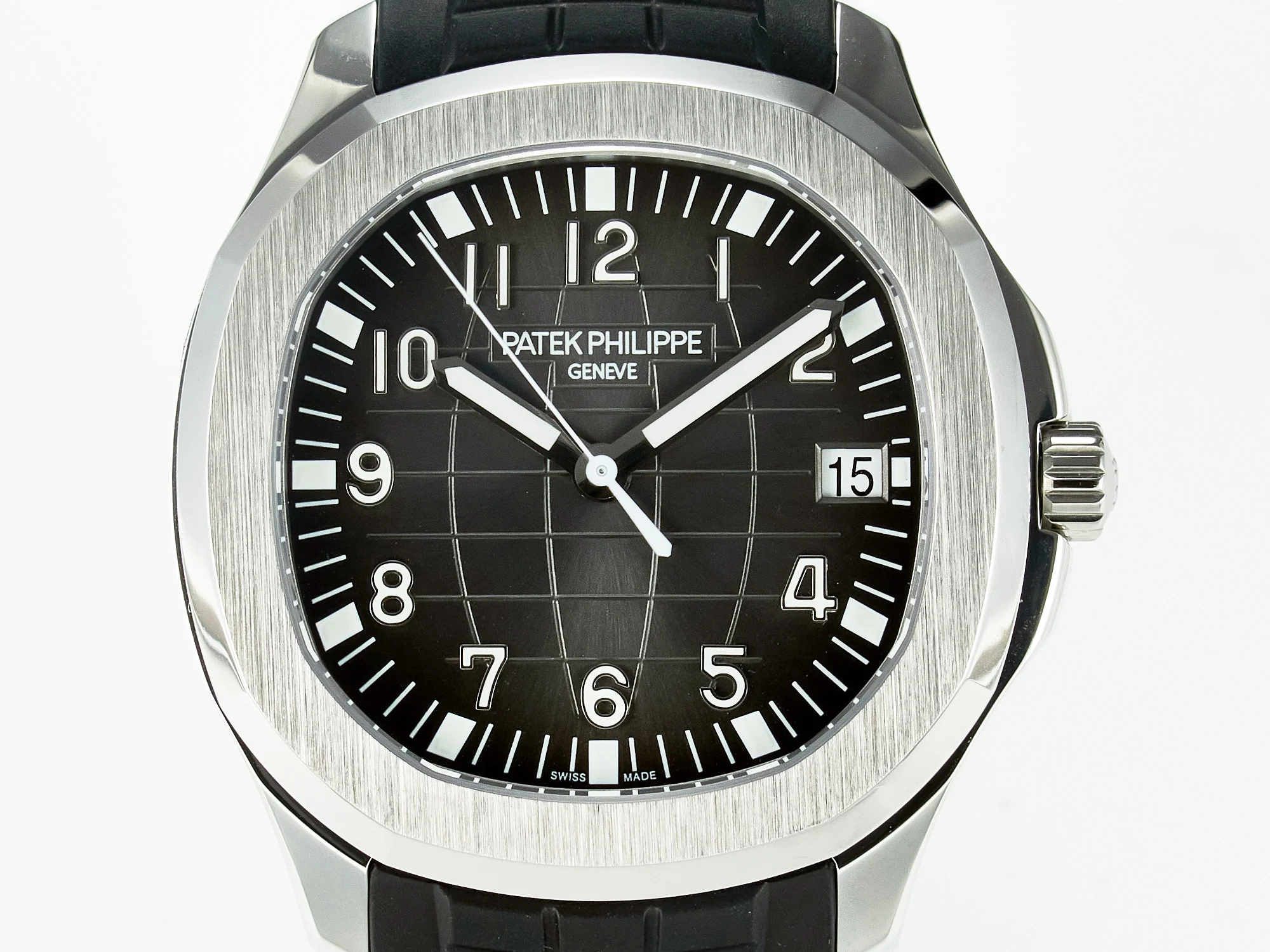 Aquanaut 5167A SS 3KF 1:1 Best Edition Black Dial on Black Rubber Strap A324 Super Clone(New clasp)