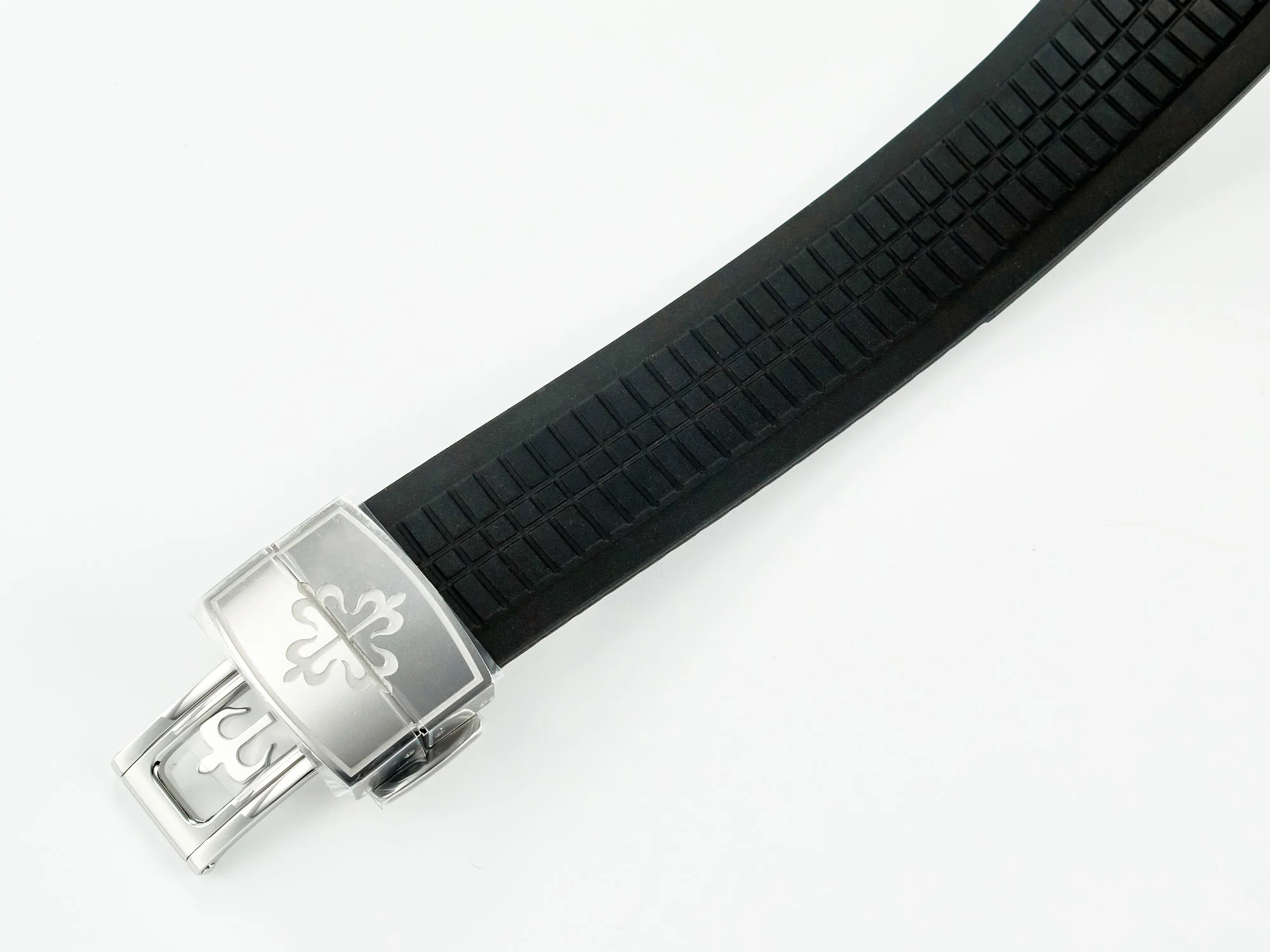 Aquanaut 5167A SS 3KF 1:1 Best Edition Black Dial on Black Rubber Strap A324 Super Clone(New clasp)