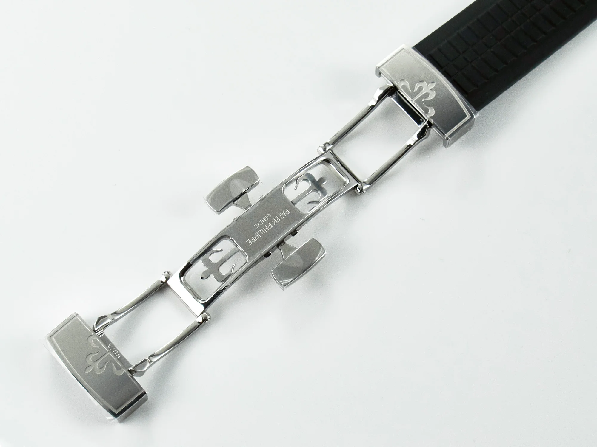 Aquanaut 5167A SS 3KF 1:1 Best Edition Black Dial on Black Rubber Strap A324 Super Clone(New clasp)