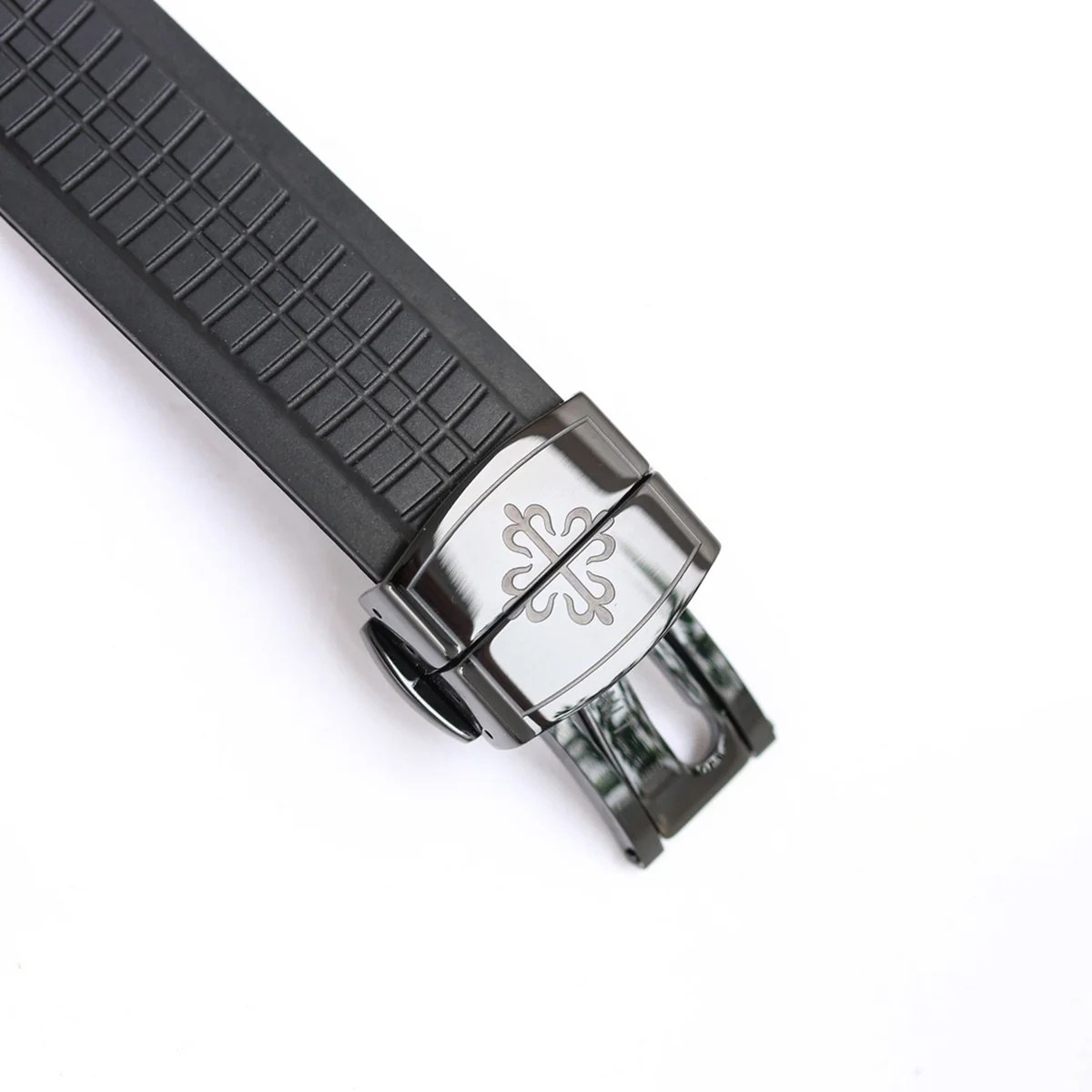 Aquanaut 5968G Black Dial on Black Rubber Strap in PVD