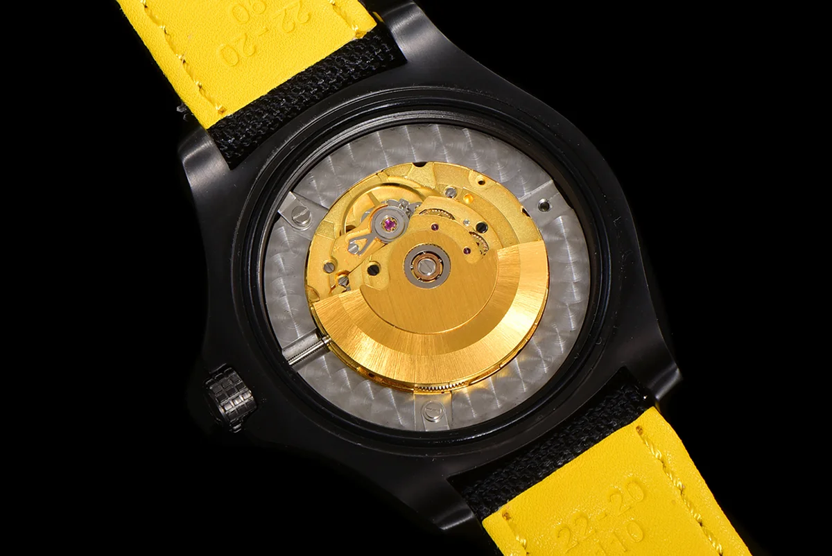 Avenger Automatic 45 Yellow Dial in PVD