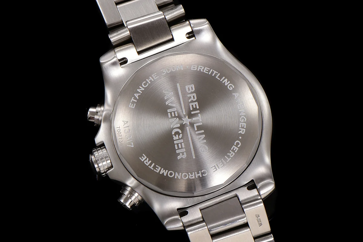 Avenger Chronograph 45 Black Dial on Steel Ref. A13317101B1A1