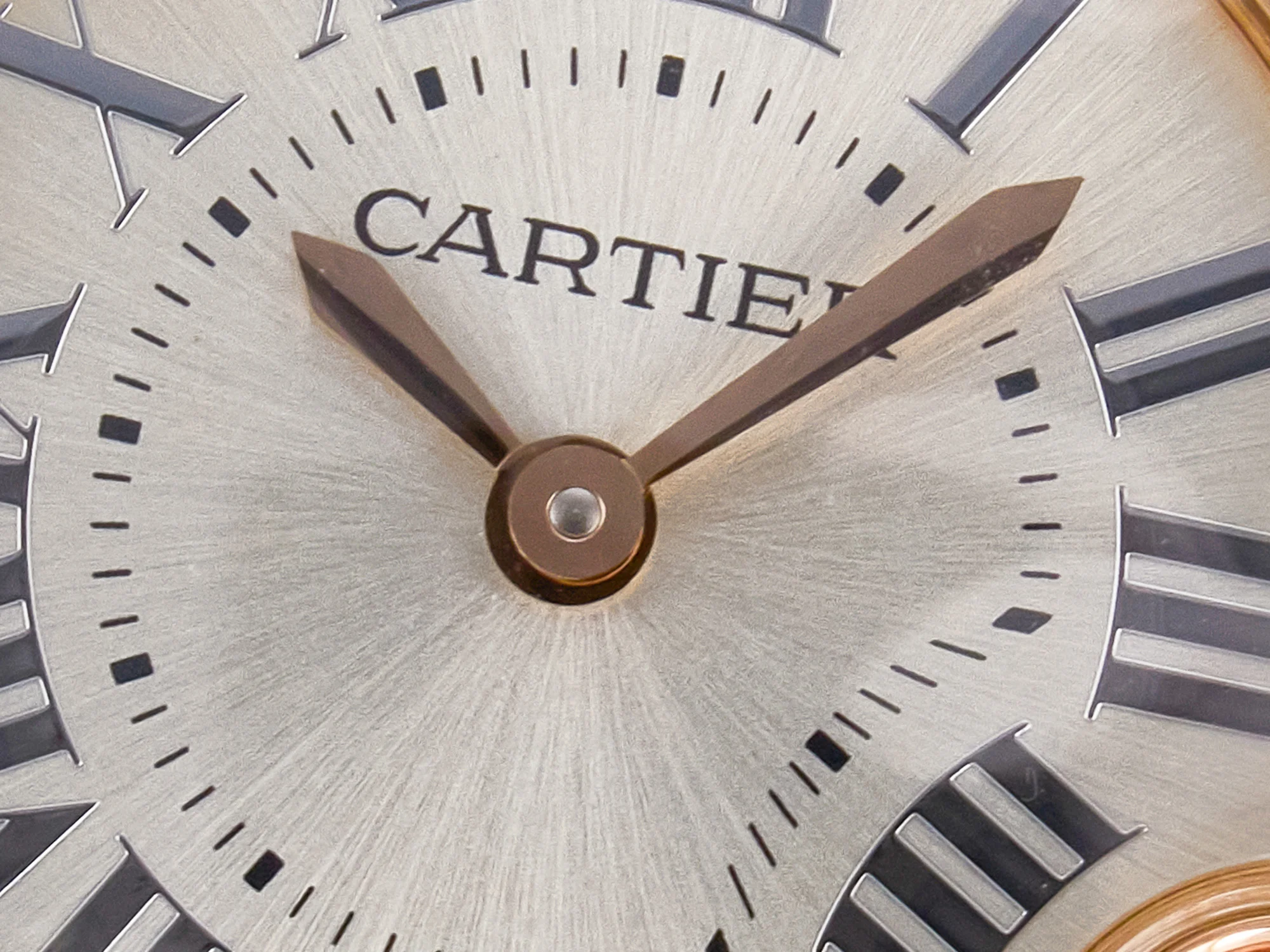 Ballon Blanc De Cartier 30mm RG DRF 1:1 Best Edition Silvered Texture Dial on Green Leather Strap Ronda Quartz