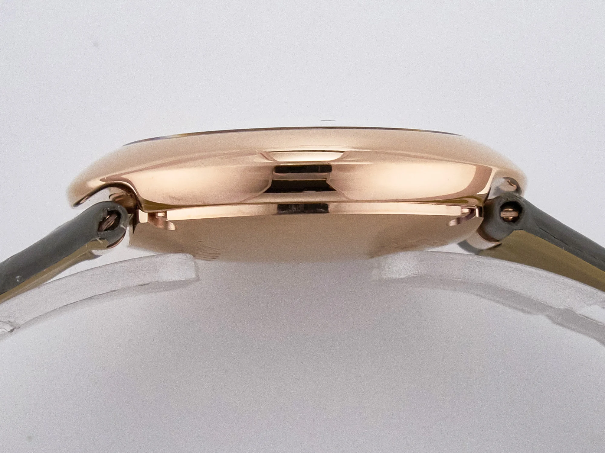 Ballon Blanc De Cartier 30mm RG DRF 1:1 Best Edition Silvered Texture Dial on Green Leather Strap Ronda Quartz