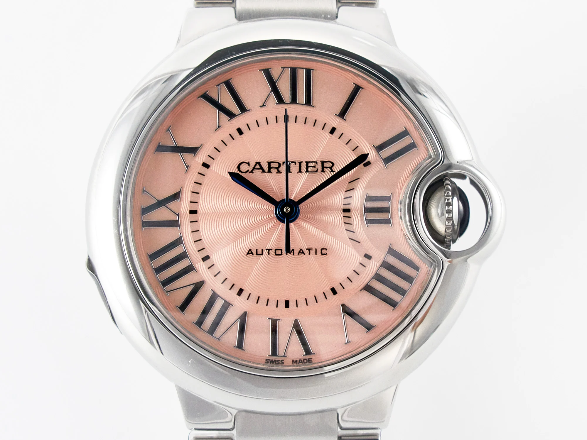 Ballon Bleu 33mm SS AF 1:1 Best Edition Pink Dial on SS Bracelet SEIKO NH05A