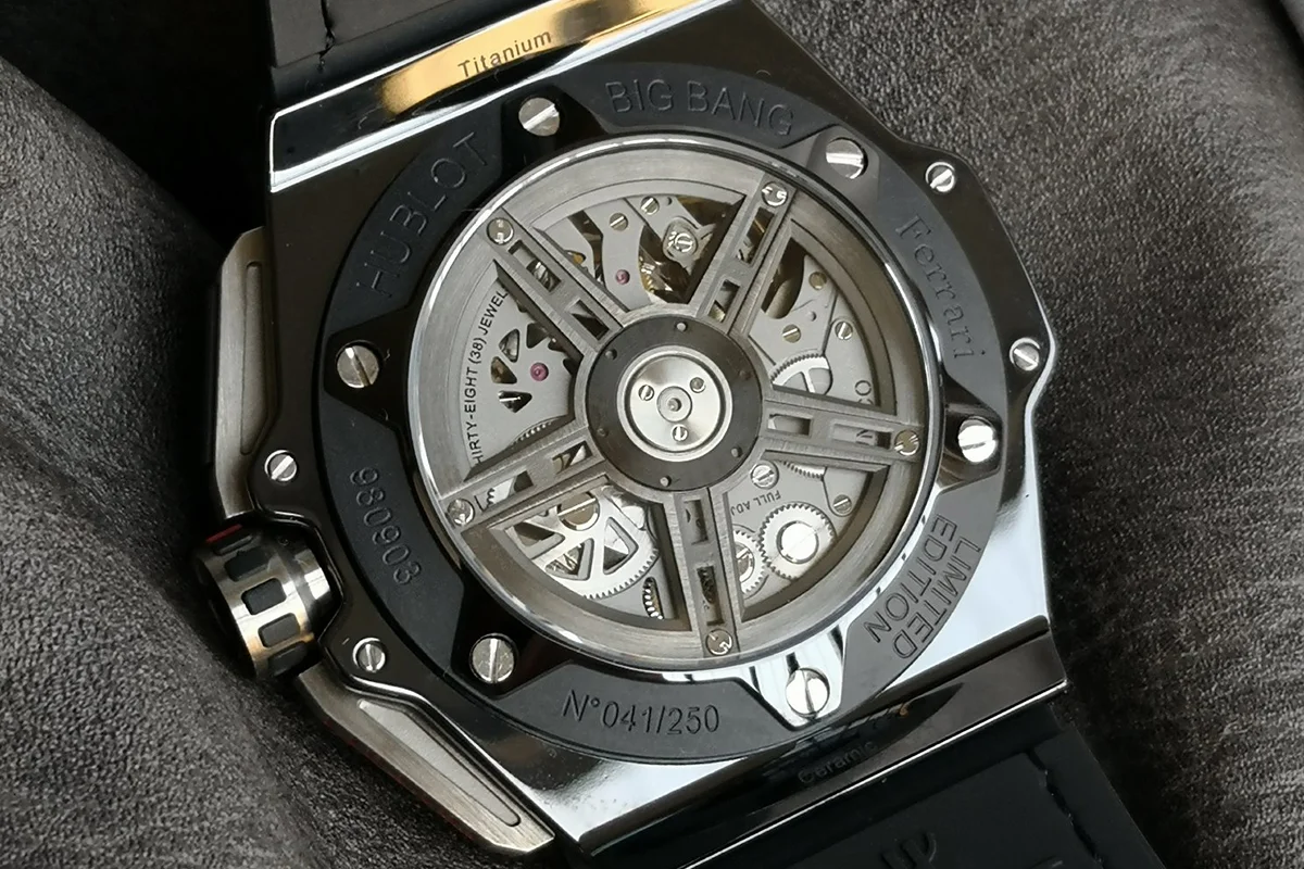 Big Bang F1 Black Dial Chronograph in Ceramic