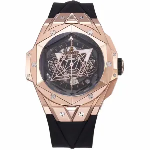 Big Bang Sang Bleu II Black Dial in Rose Gold