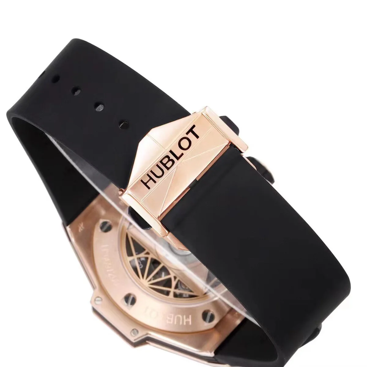 Big Bang Sang Bleu II Black Dial in Rose Gold