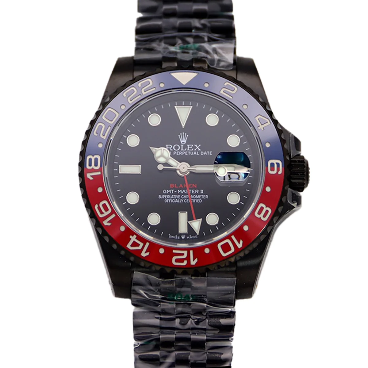 Blaken GMT Master II “Pepsi” 116719BLRO PVD Black