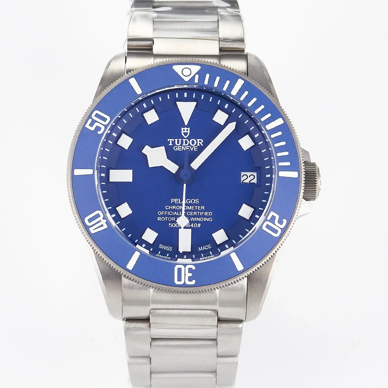 Blue Pelagos XF 1:1 Best Edition on Titanium Bracelet A2824 V5