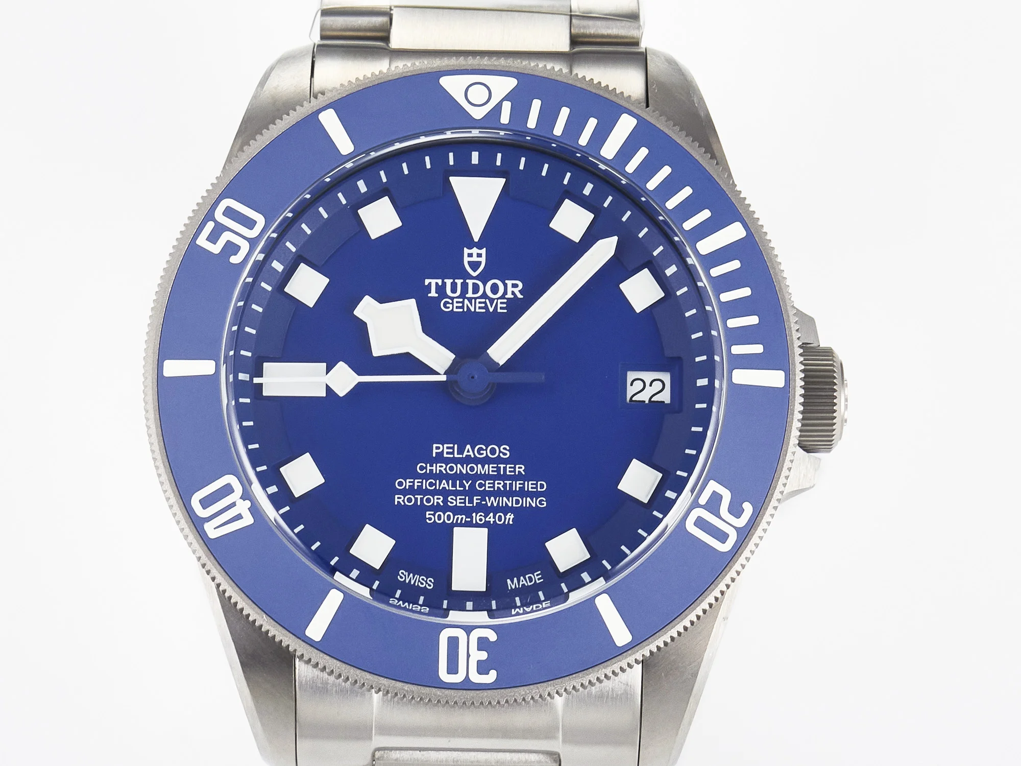 Blue Pelagos XF 1:1 Best Edition on Titanium Bracelet A2824 V5