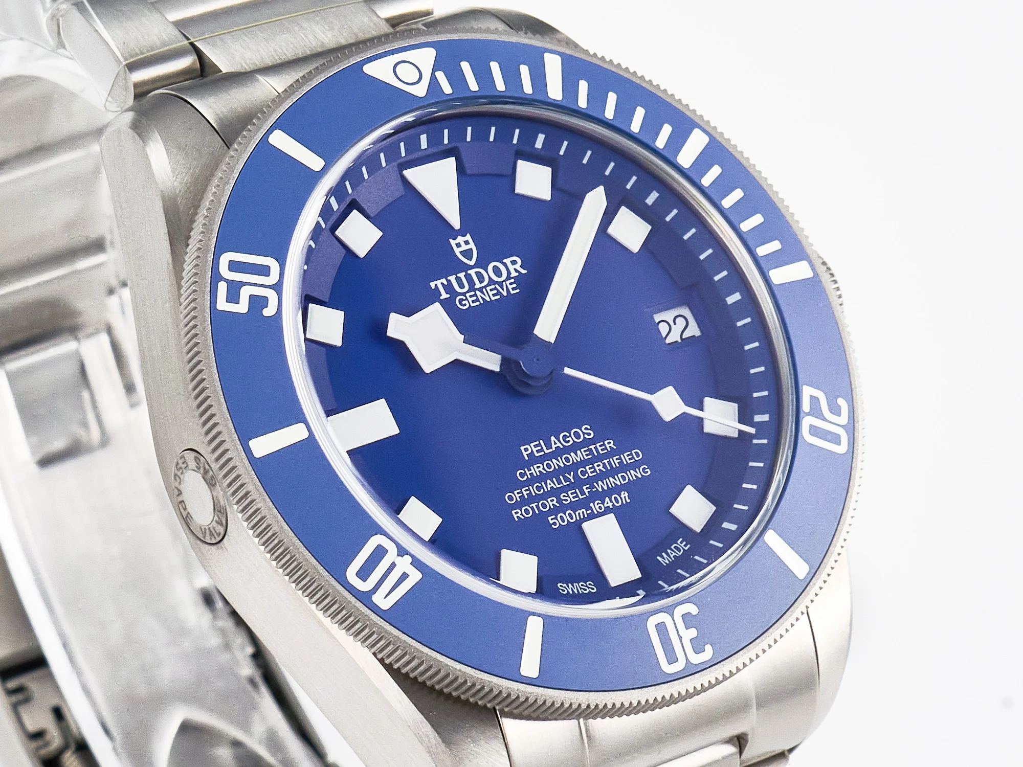 Blue Pelagos XF 1:1 Best Edition on Titanium Bracelet A2824 V5