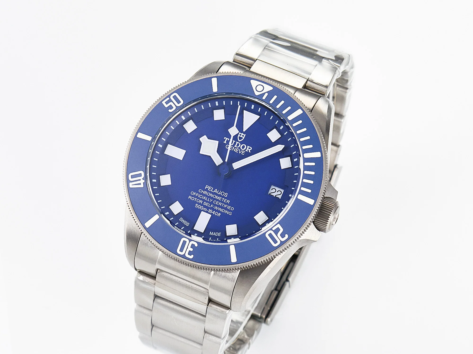 Blue Pelagos XF 1:1 Best Edition on Titanium Bracelet A2824 V5