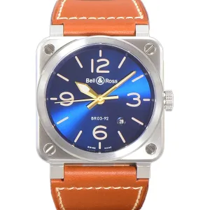 BR 03-92 Blue Sunburst Dial