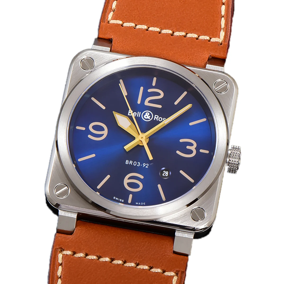 BR 03-92 Blue Sunburst Dial