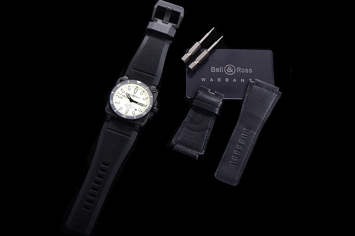 BR 03-92 White Dial in PVD