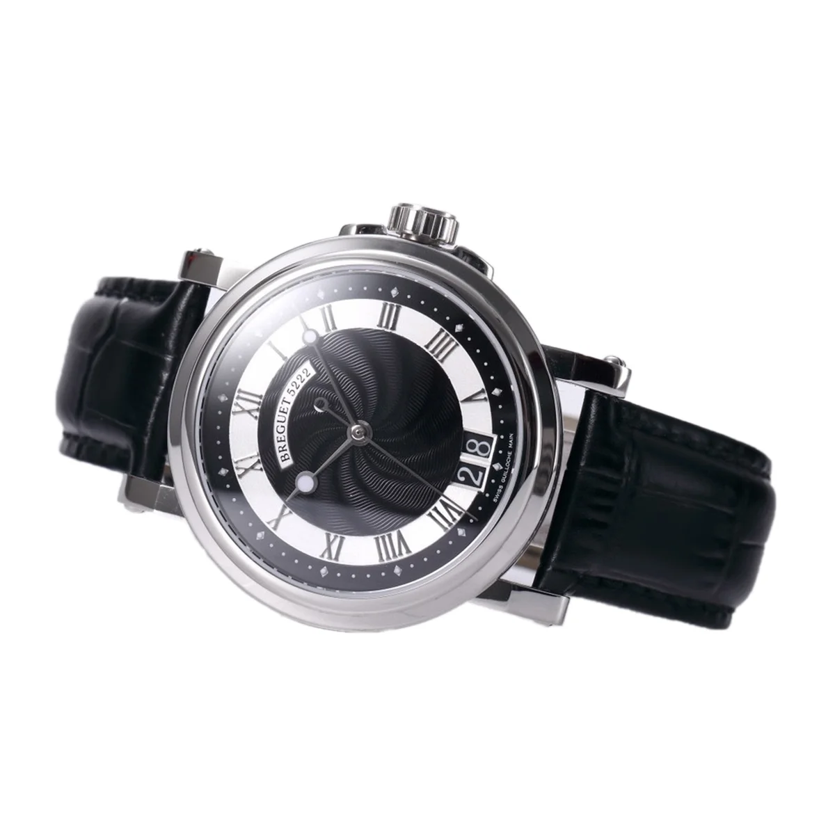 Breguet Marine Automatic Big Date 5817 Black Dial Watch in Steel