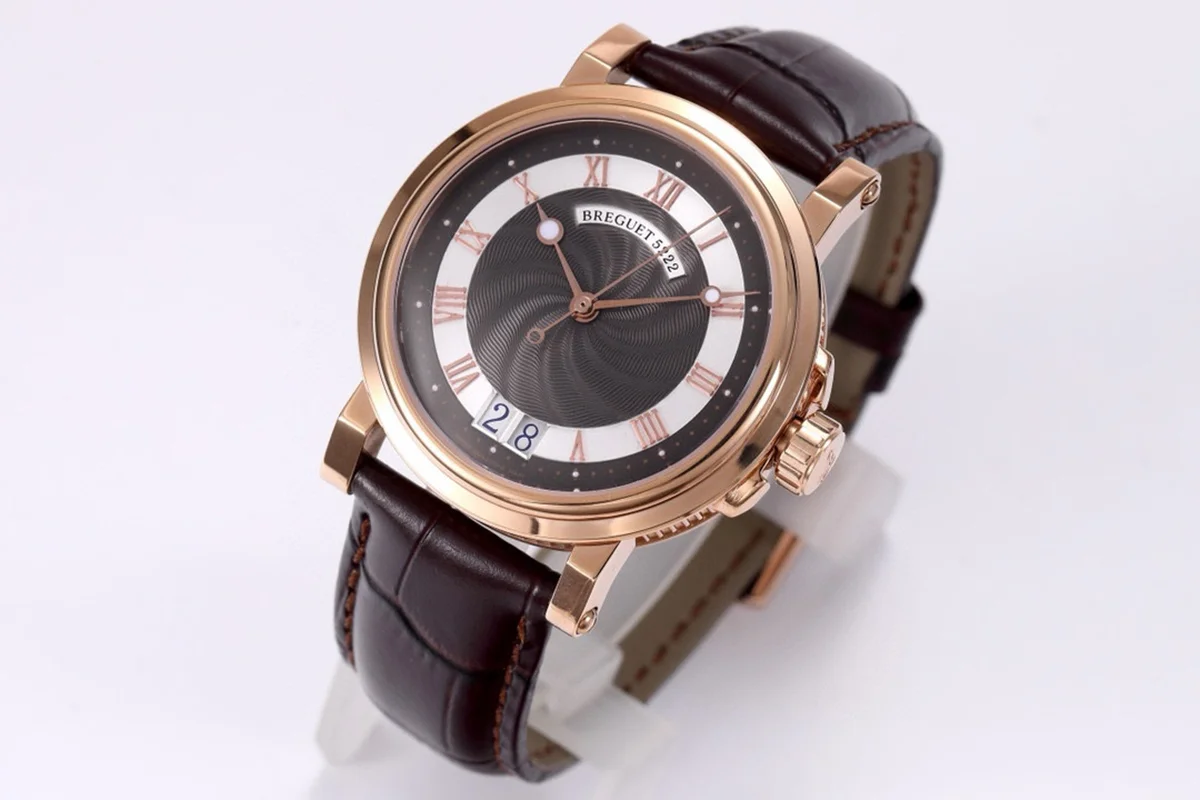 Breguet Marine Automatic Big Date 5817 Brown Dial Watch in Rose Gold