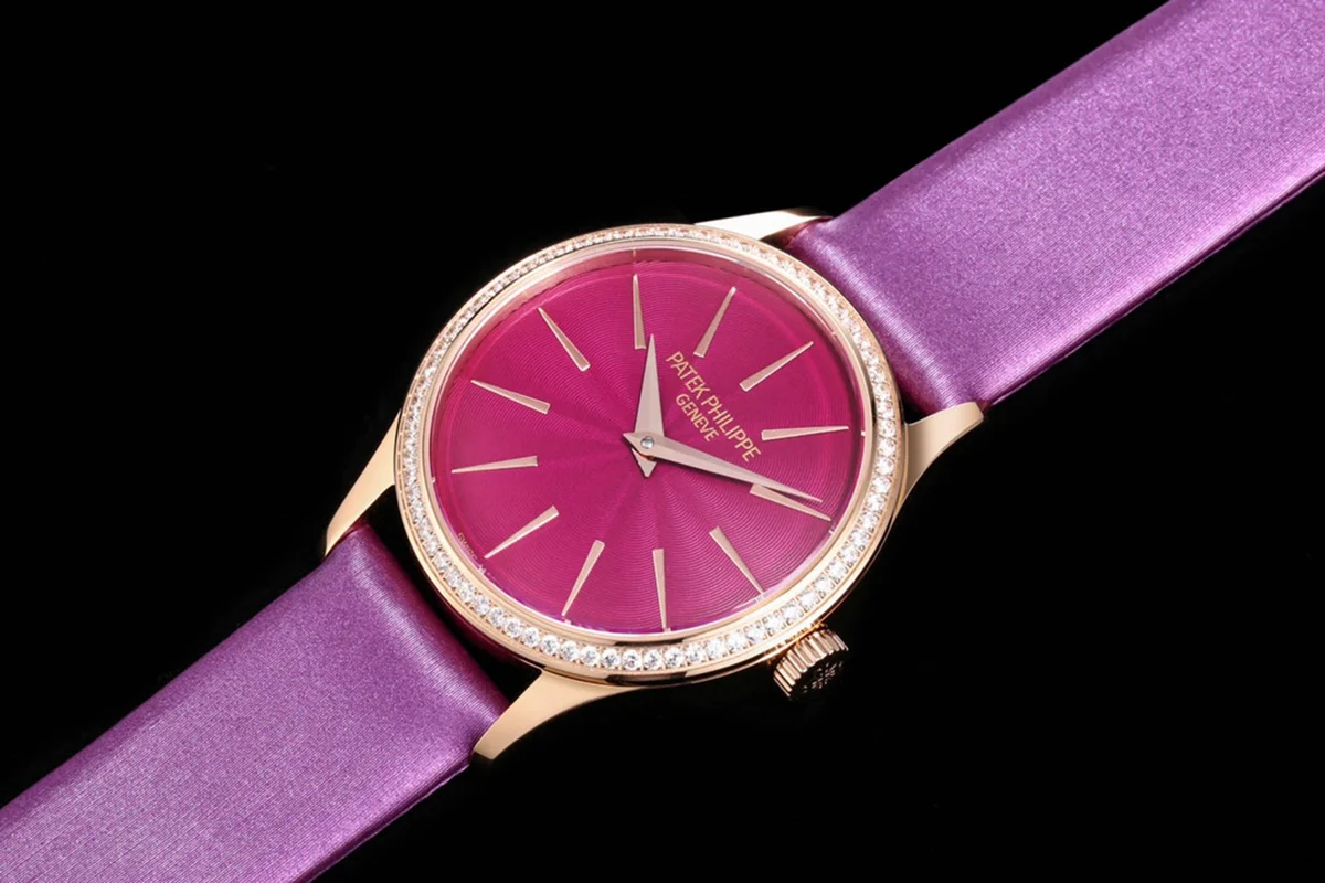 Calatrava 4997/200R Purple Dial in Rose Gold on Purple Leather Strap