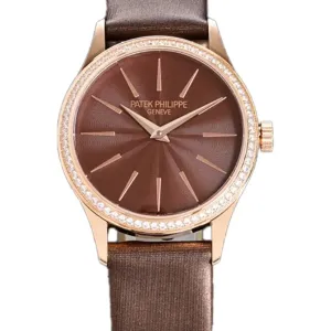 Calatrava 4997 Brown Dial in Rose Gold on Brown Leather Strap