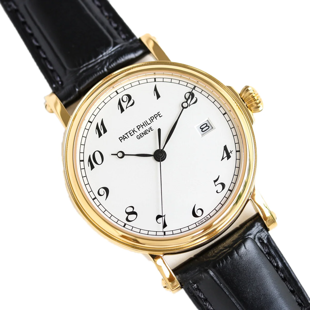 Calatrava 5153 White Dial in Yellow Gold