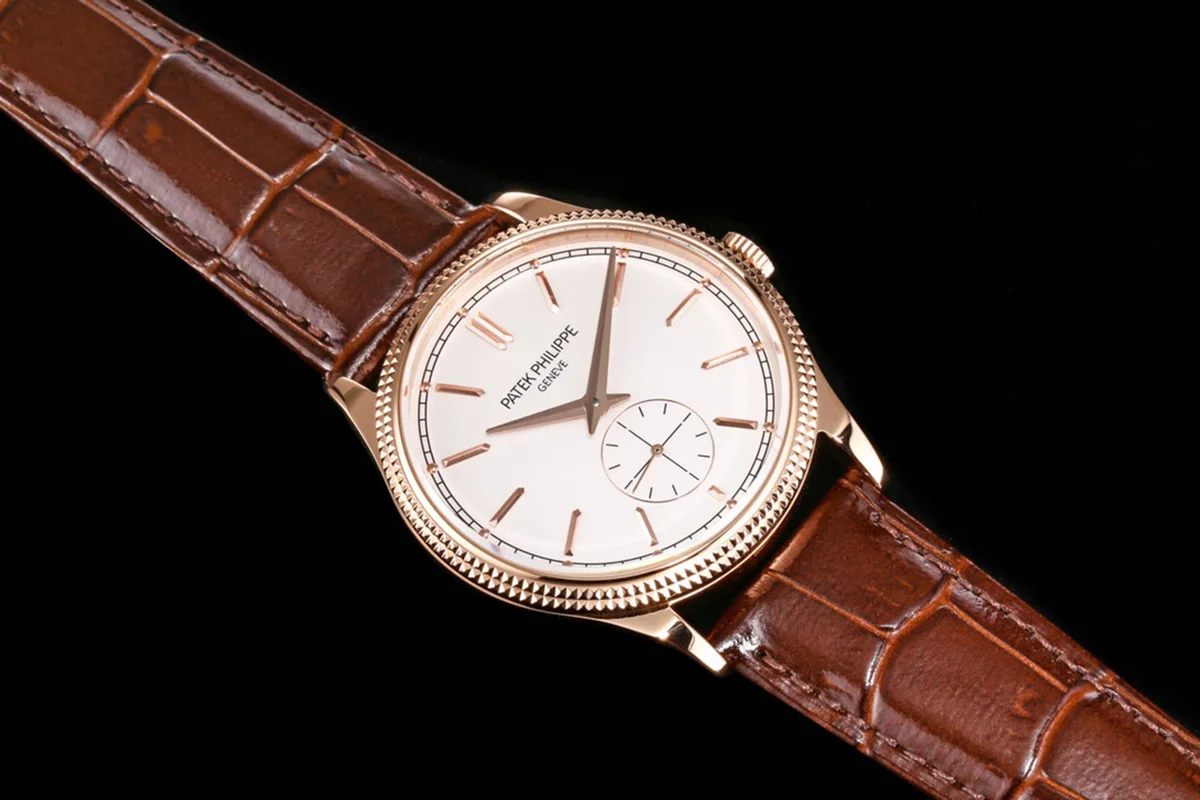 Calatrava 6119R White Dial in Pink Gold