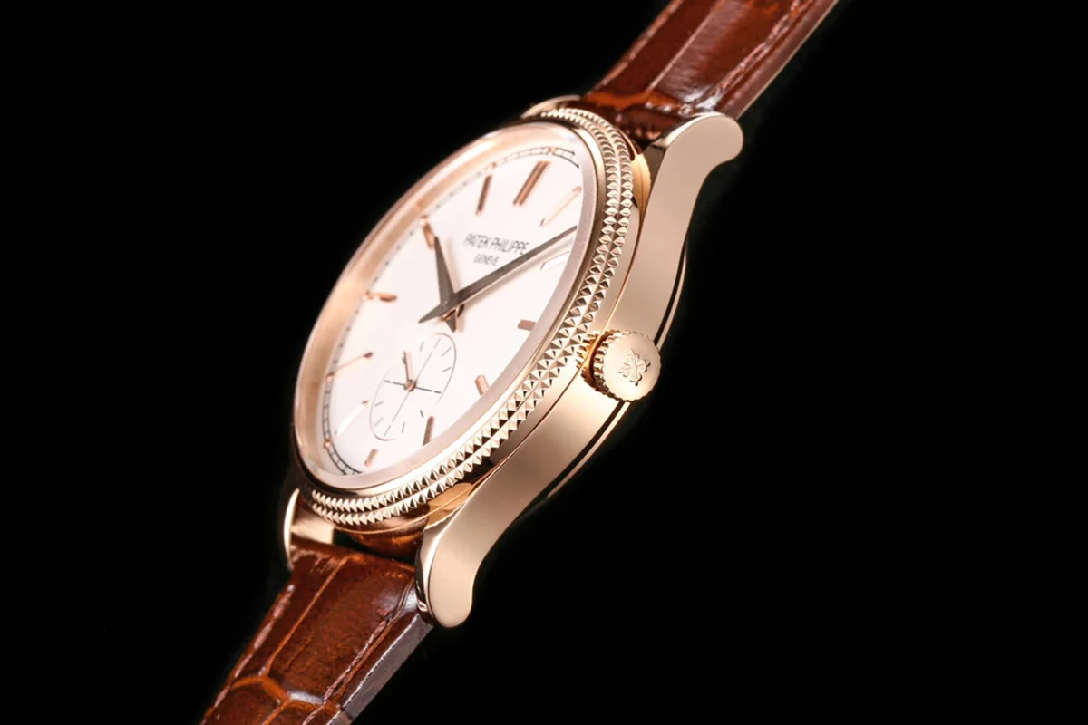 Calatrava 6119R White Dial in Pink Gold