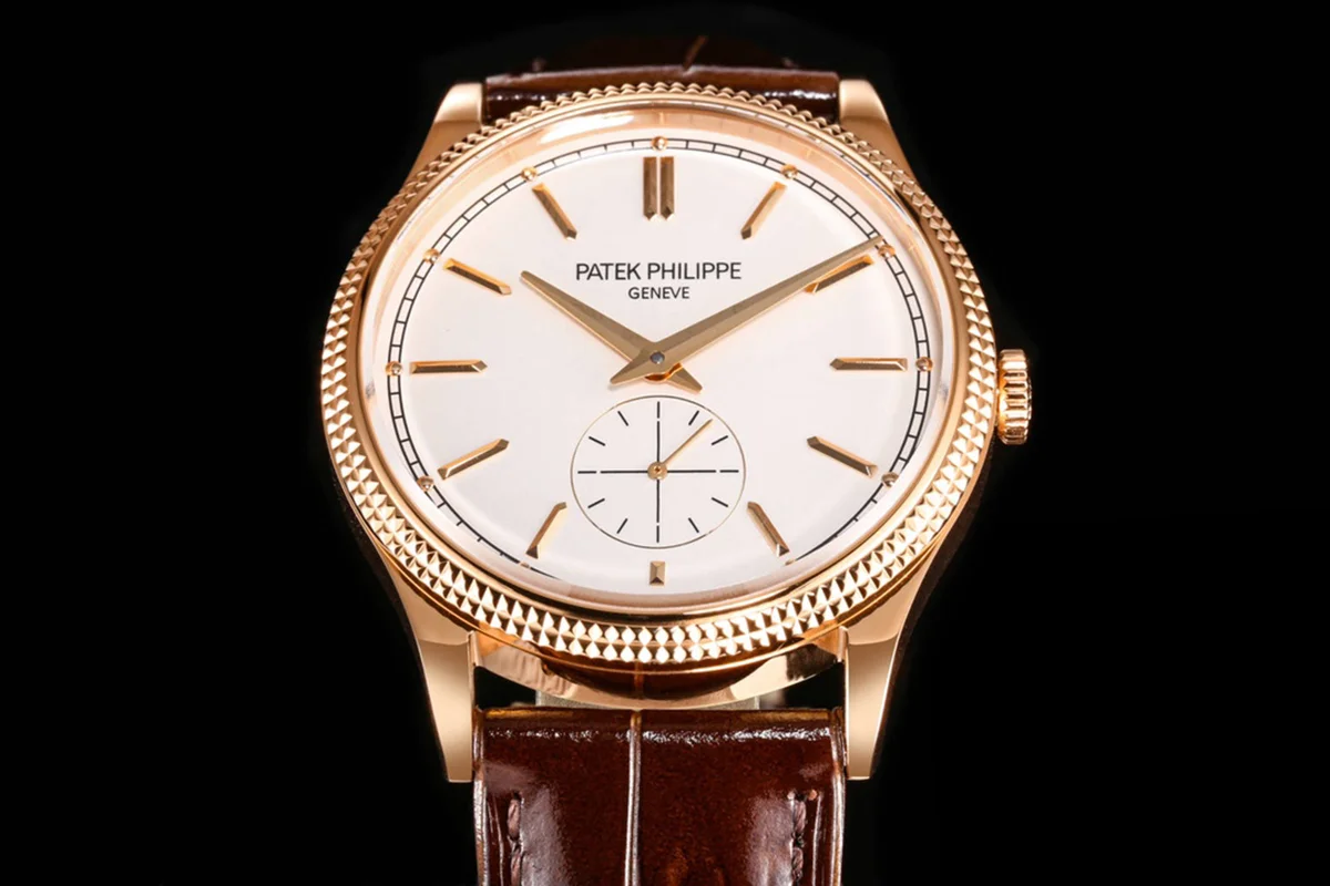 Calatrava 6119R White Dial in Pink Gold