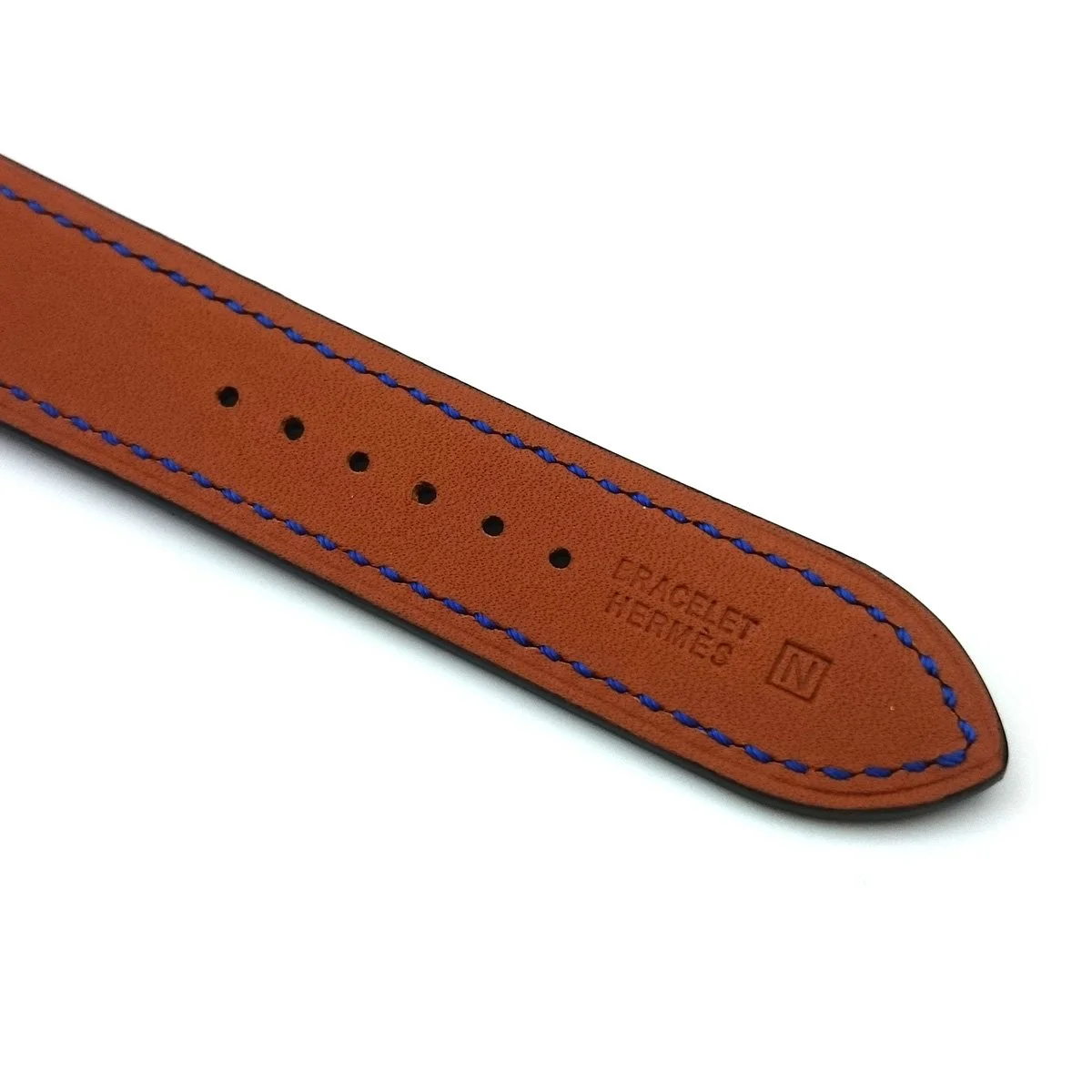 Cape Cod GM Quartz Rose Gold with Diamond Bezel on Blue Fjord Leather Strap