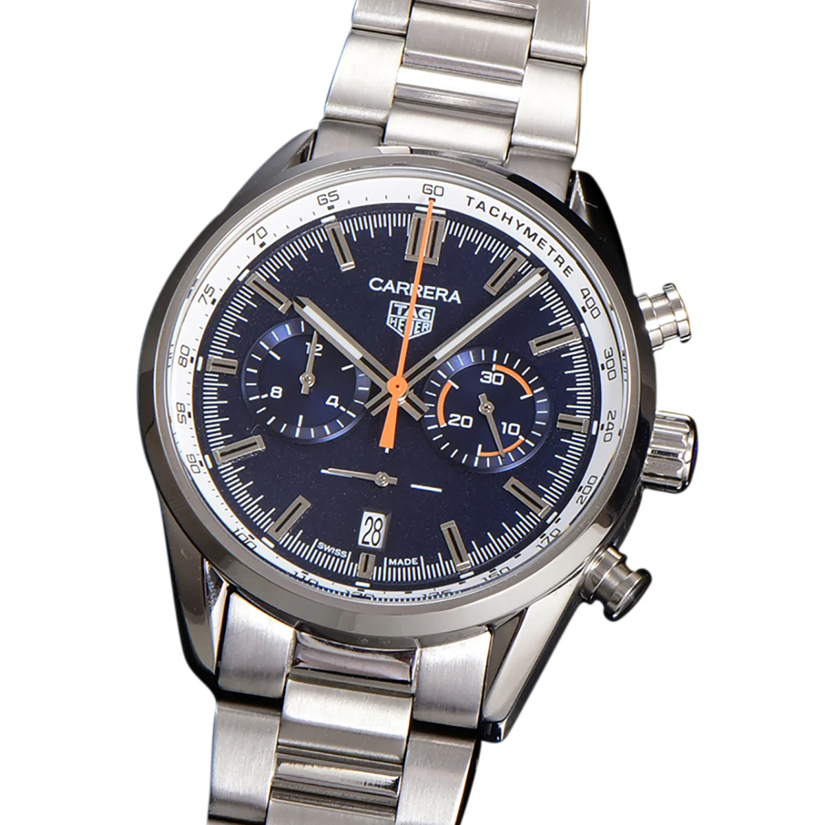 Carrera Chronograph 43 Blue Dial