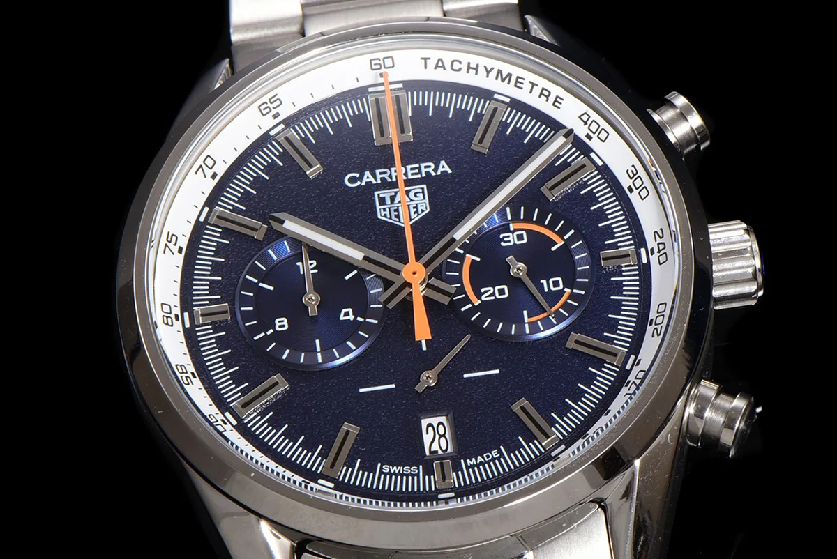 Carrera Chronograph 43 Blue Dial