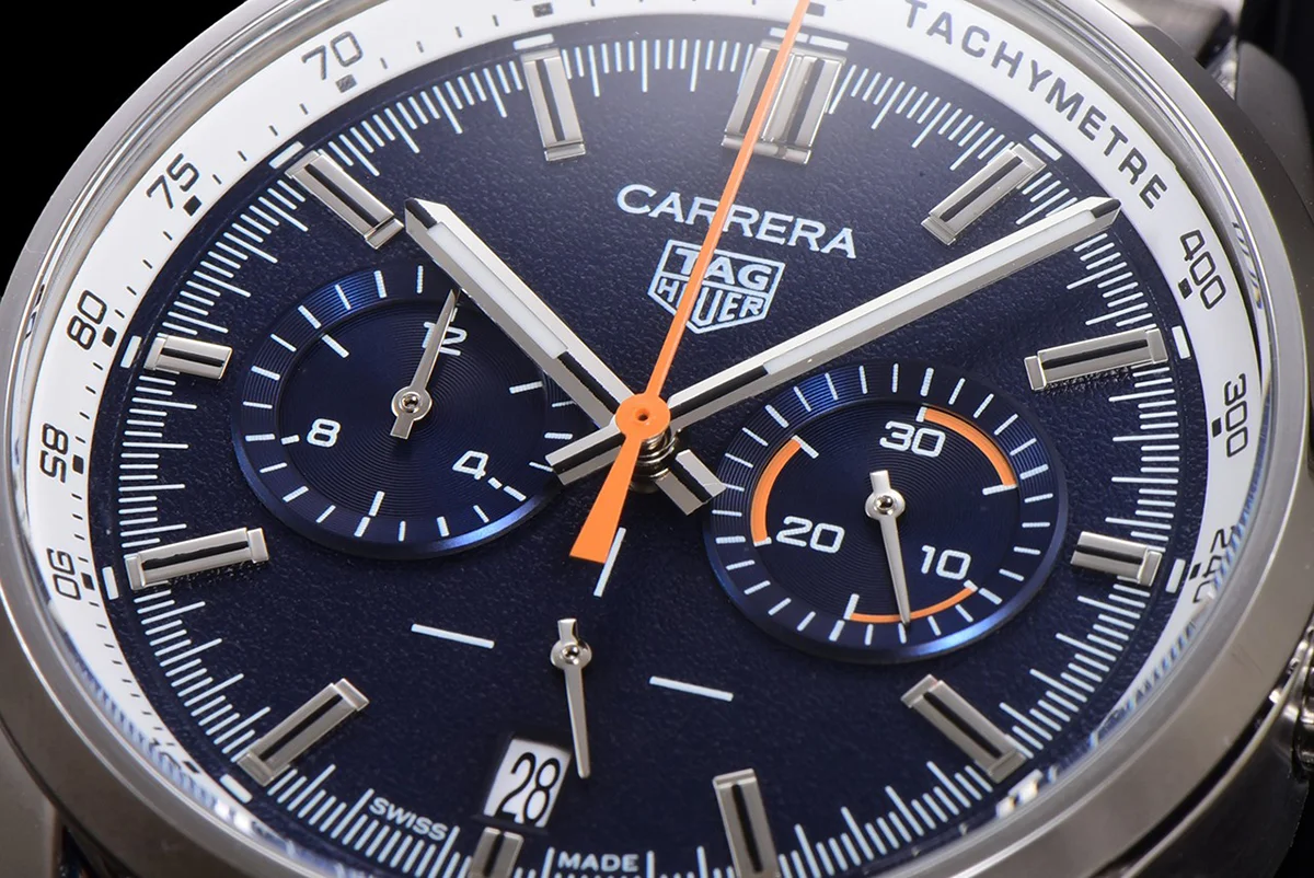 Carrera Chronograph 43 Blue Dial