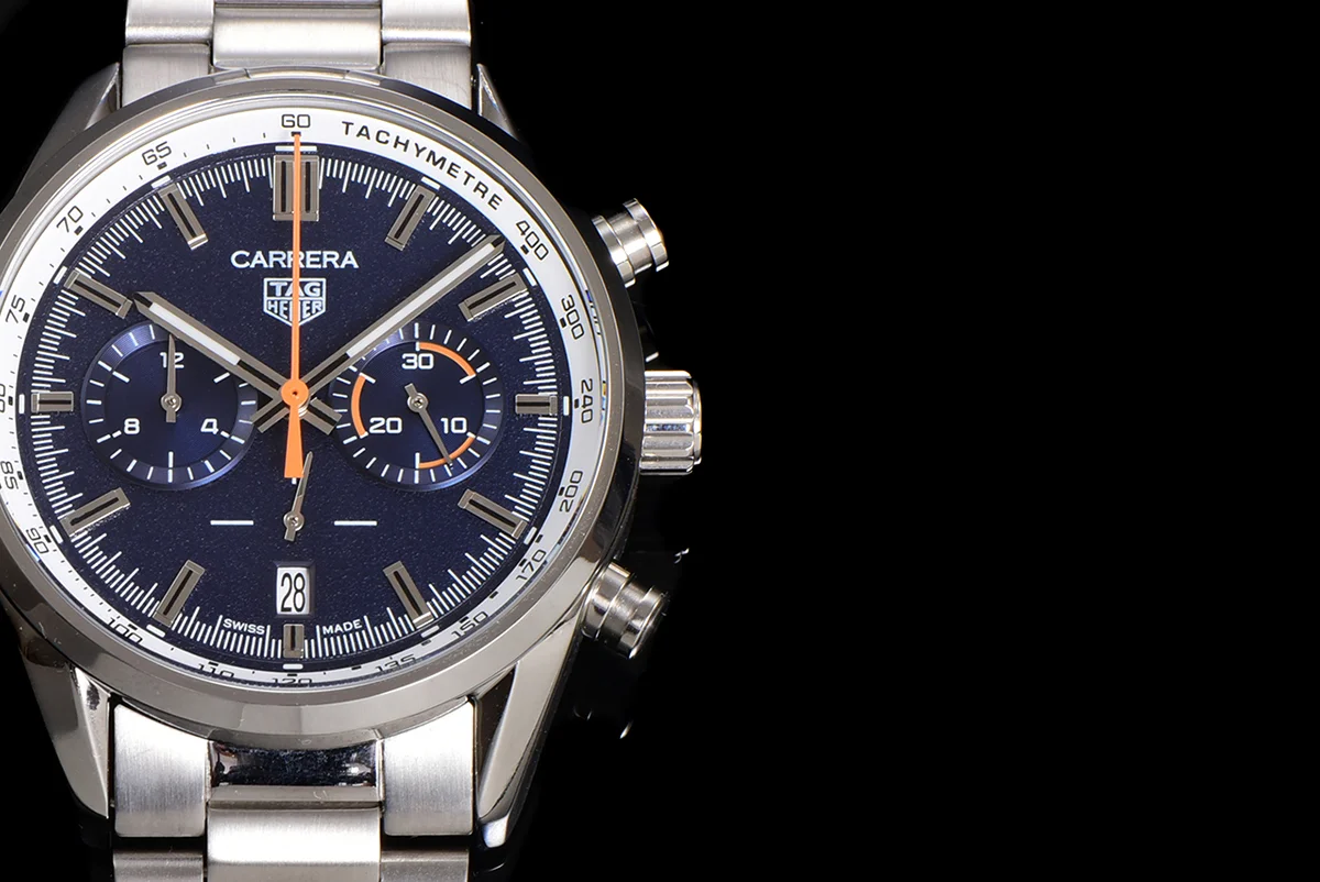 Carrera Chronograph 43 Blue Dial