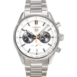 Carrera Chronograph 43 White Dial