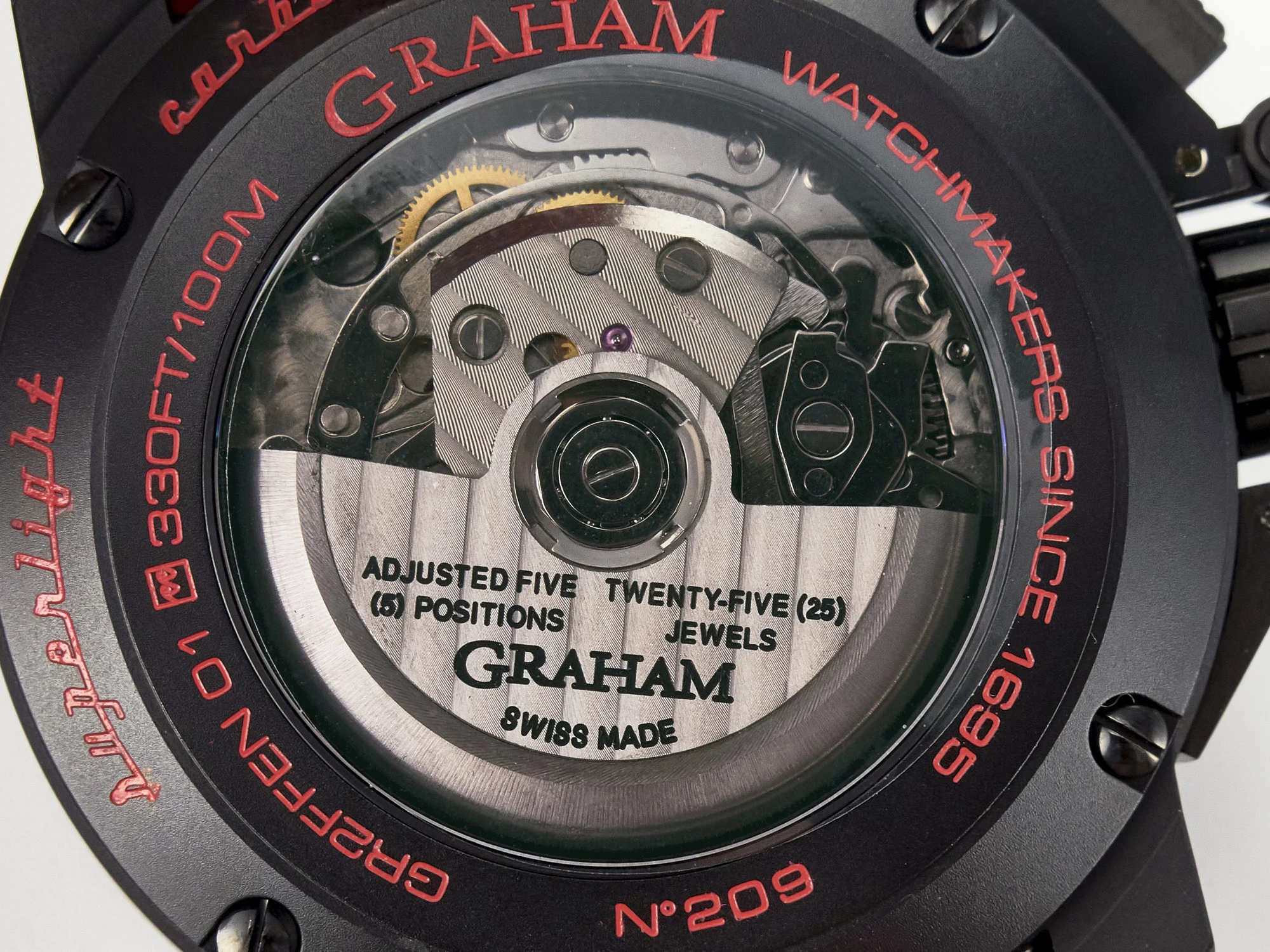 Chronofighter Superlight JKF 1:1 Best Edition on Red Rubber Strap A7750