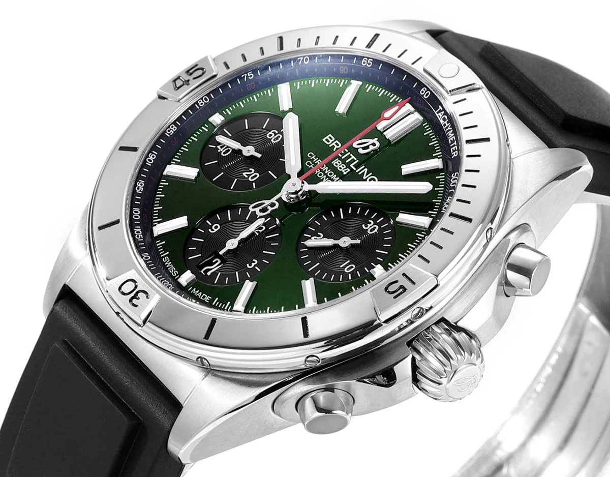Chronomat B01 42 Green Dial Ref. AB0134101L1A1