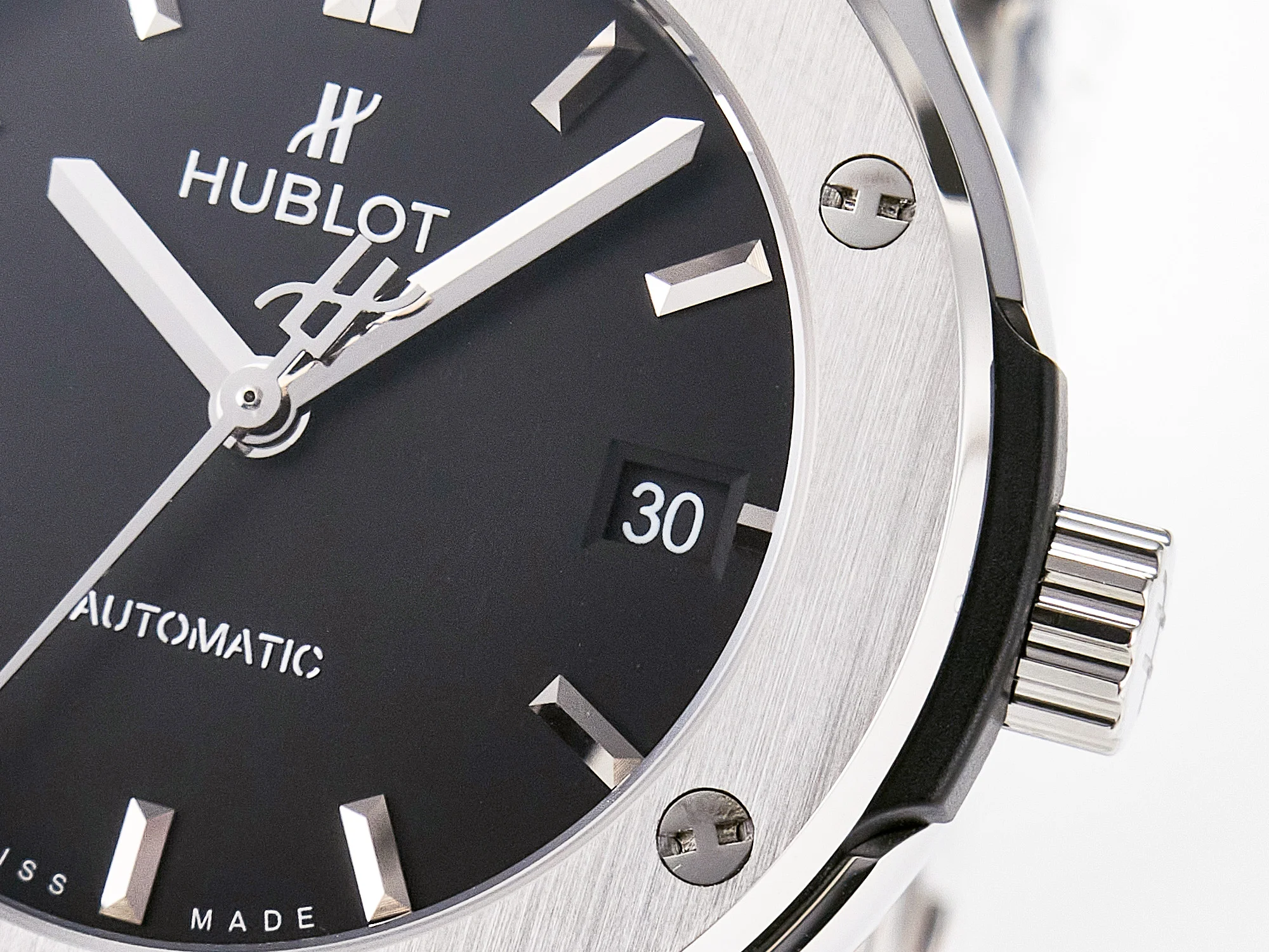 Classic Fusion 38mm SS JJF 1:1 Best Edition Black Dial on Black Gummy Leather Strap