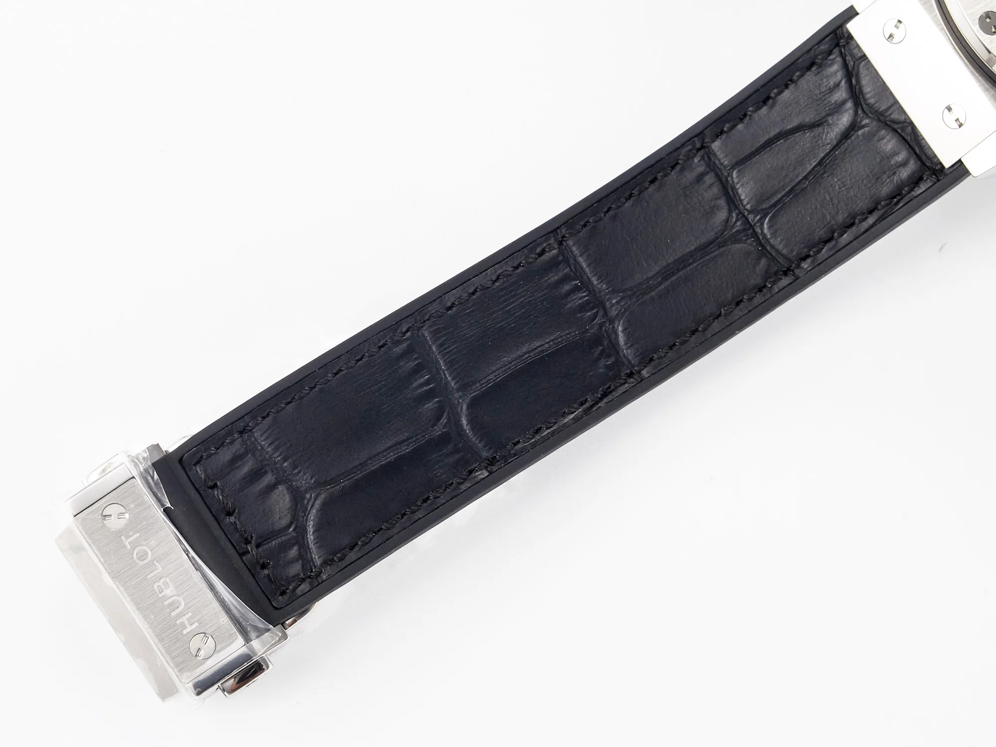 Classic Fusion 38mm SS JJF 1:1 Best Edition Black Dial on Black Gummy Leather Strap