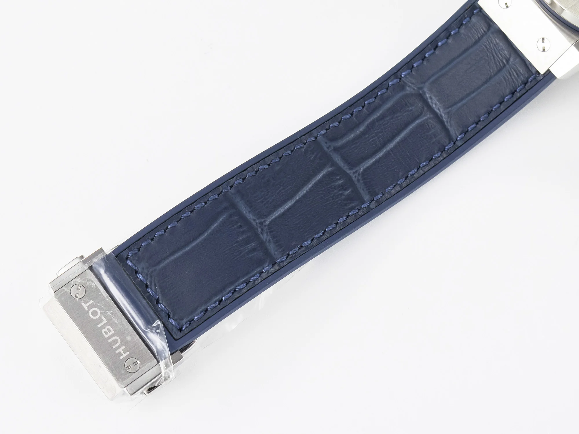 Classic Fusion 38mm SS JJF 1:1 Best Edition Blue Dial on Blue Gummy Leather Strap