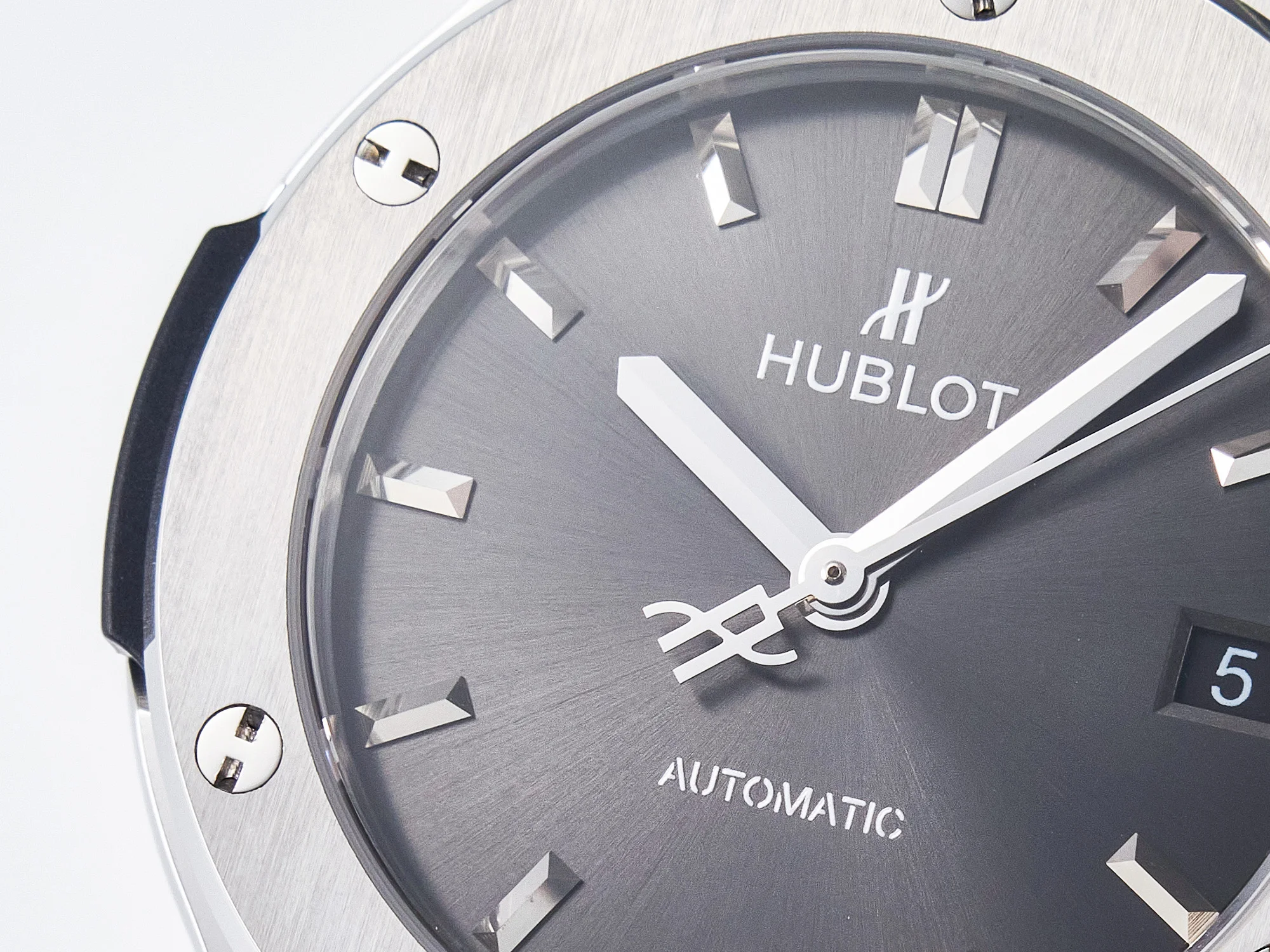 Classic Fusion 38mm SS JJF 1:1 Best Edition Gray Dial on Black Gummy Leather Strap