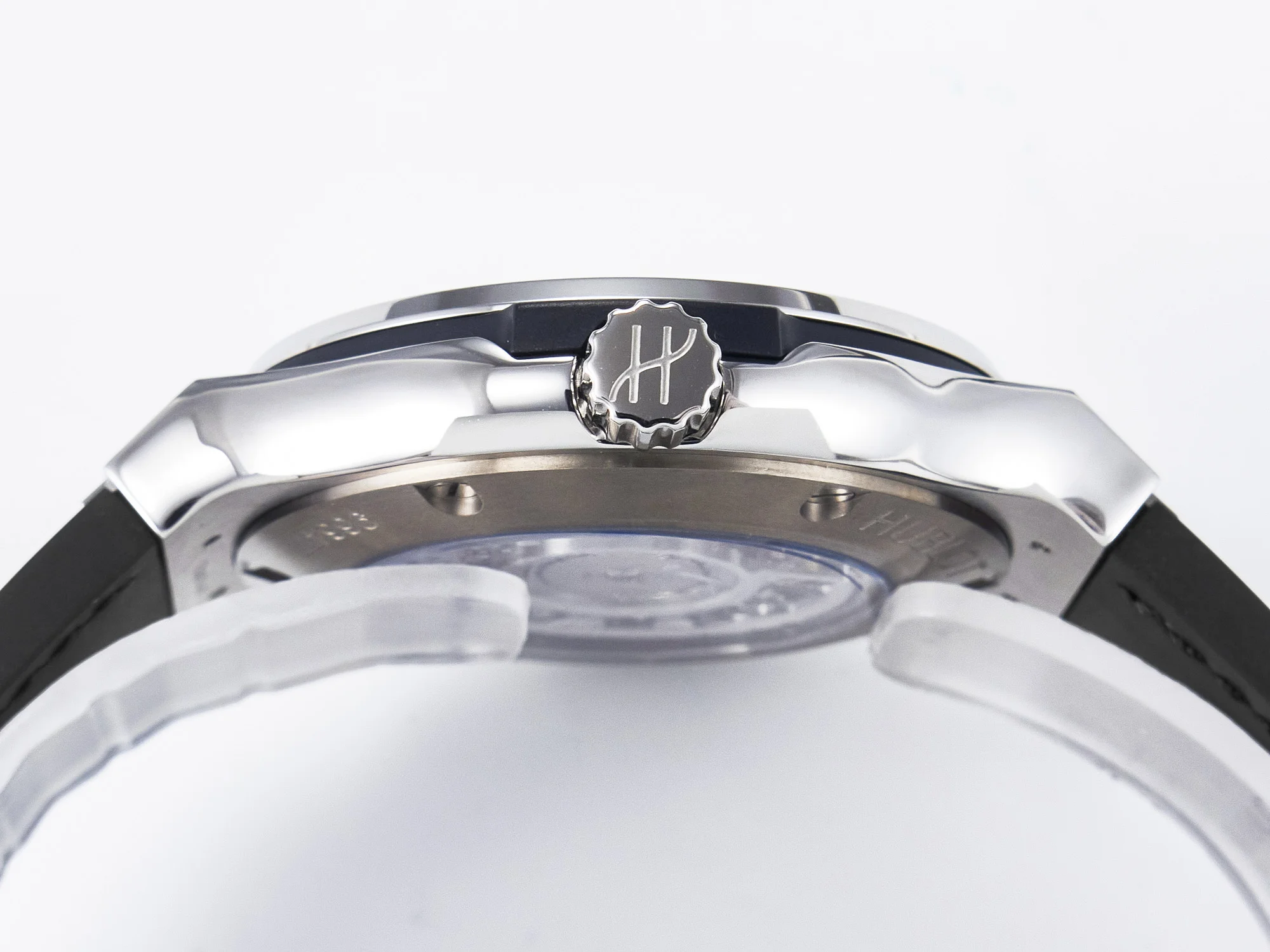 Classic Fusion 38mm SS JJF 1:1 Best Edition Gray Dial on Black Gummy Leather Strap