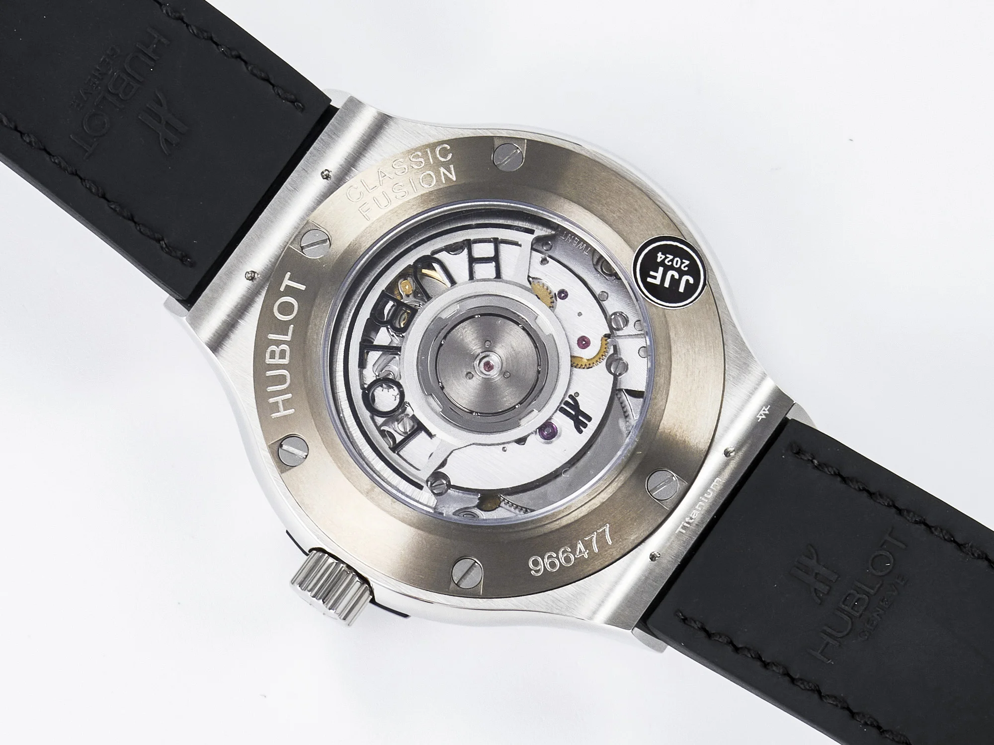 Classic Fusion 38mm SS JJF 1:1 Best Edition Gray Dial on Black Gummy Leather Strap