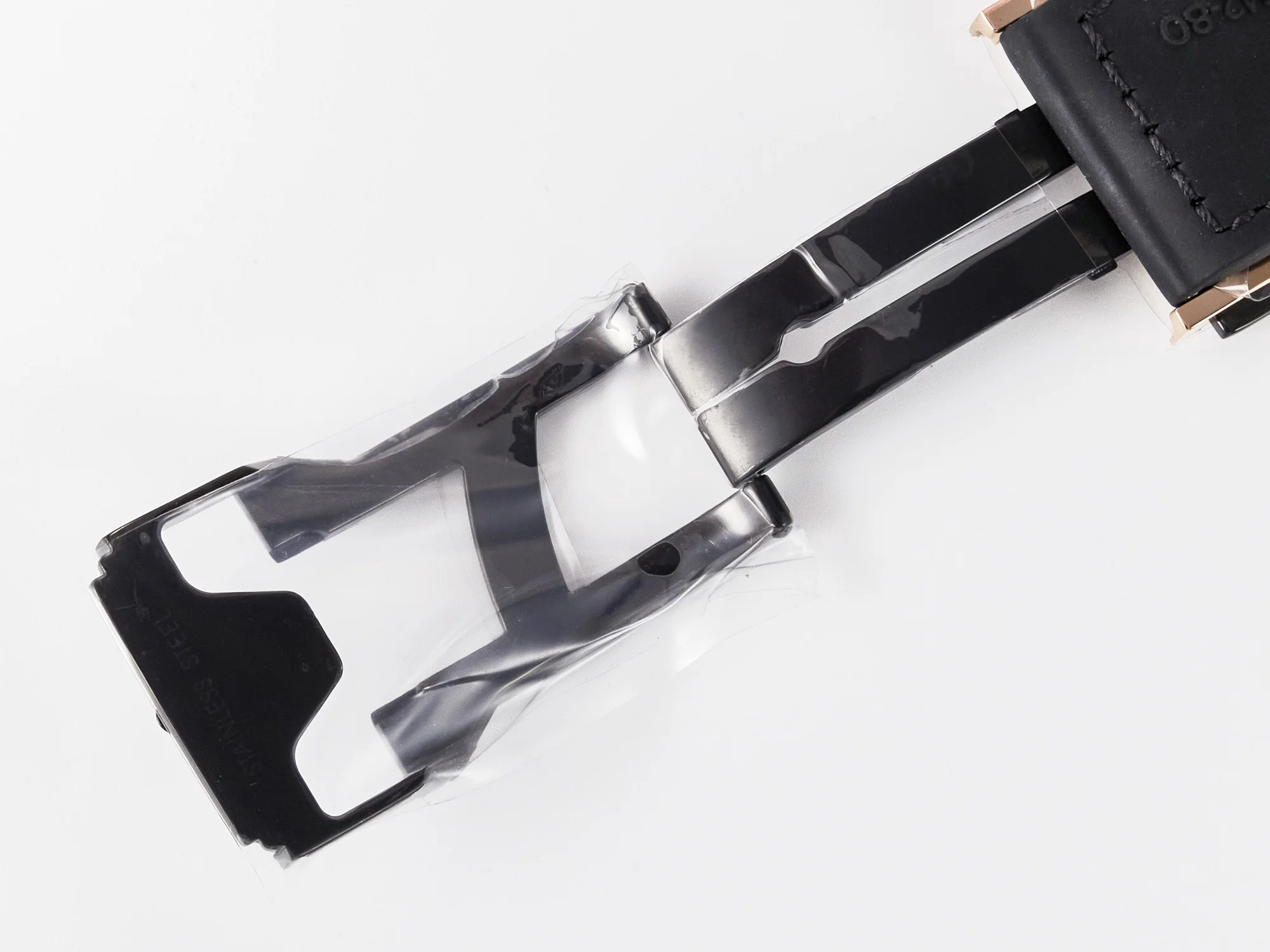 Classic Fusion 42mm RG JJF 1:1 Best Edition Gray Dial on Black Gummy Leather Strap