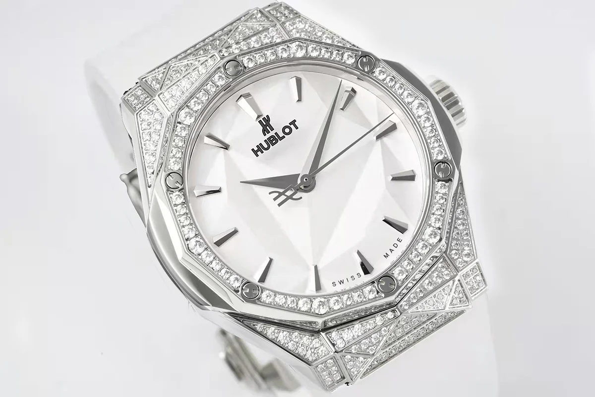 Classic Fusion Orlinski Titanium White Alternative Pave 40mm White Dial